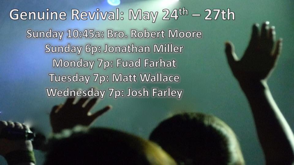 UnityFWB's tweet image. Revival week is here! We hope to see you at each service.