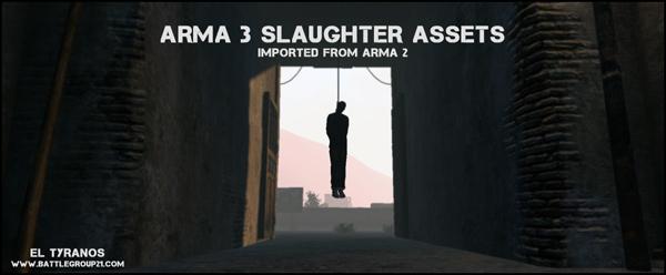 BattleGroup21's tweet photo. Why not add some corpses to your missions and make them a bit more pretty ? http://t.co/Woc1tHxDIw #ArmA3 #Slaugher http://t.co/wDxWUGnG48