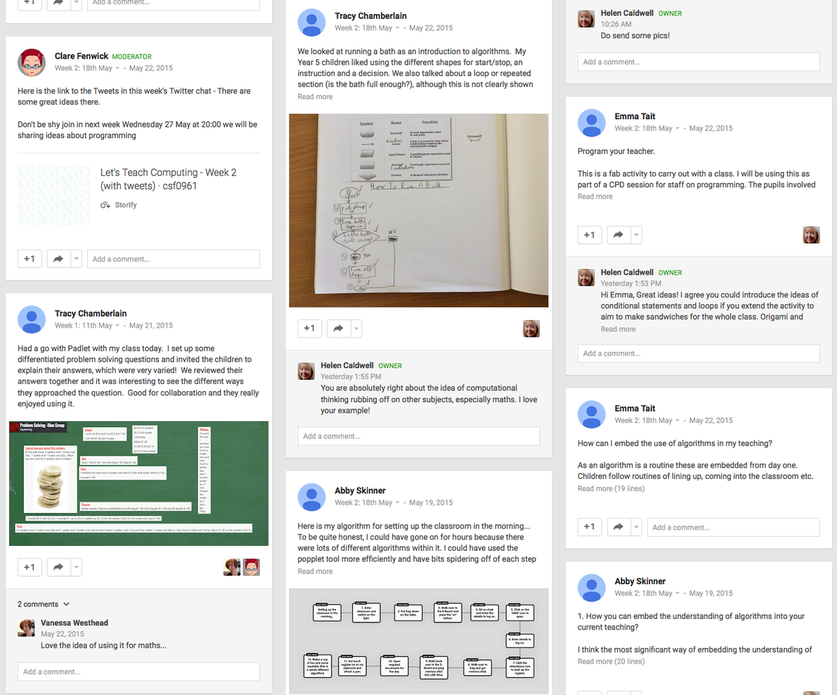 HelenCaldwel's tweet photo. Heaps of practical ideas for teaching algorithms in our #letsteachcomp MOOC this week. http://t.co/1wBVH6N6Jc … http://t.co/y3F1VwHndh