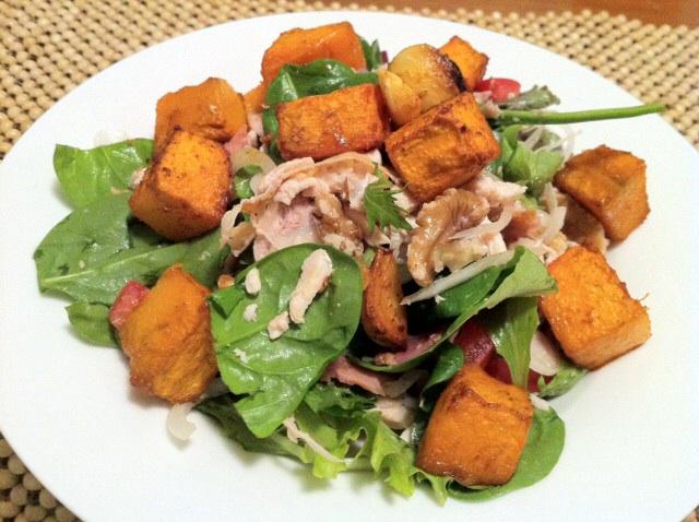 Imwrapped's tweet photo. #ChickenSalad with #Bacon and #RoastPumpkin #paleo #cleanEating #imwrapped #yummo http://t.co/stGLsdvsv9 http://t.co/aq58VpexhF