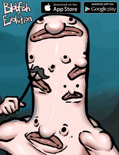 polspeter's tweet image. Mustache on a stick... but under which nose? #mustache Play #BlobfishEvolution today! (goo.gl/Mkl3A2)