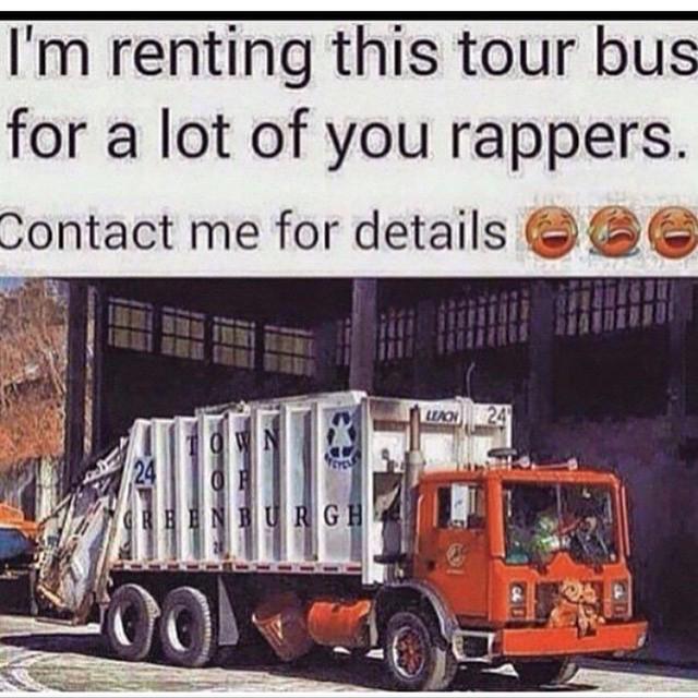 horn_ly's tweet image. #hiphop Sanitation tour coming to a city near you lol. #weakbars #trashmusic #weakrappers #producerproblems #flstud…