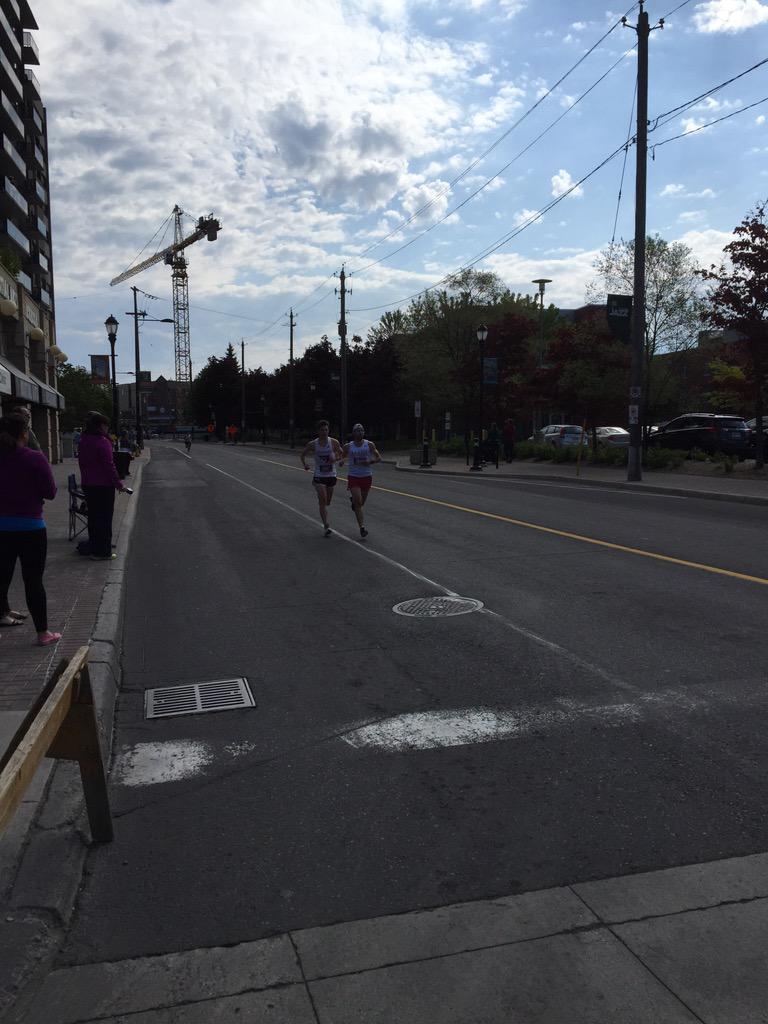 ShayneYoung86's tweet photo. First #halfmarathon runners past Wellington and Parkdale at 9:22 am. Killing it! http://t.co/ZNbgQU0ARt