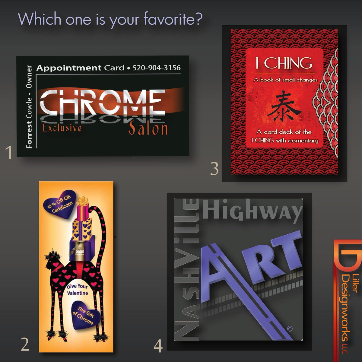 Which one is your favorite graphic design? “Like” us on facebook.com/LillerDesignwo…