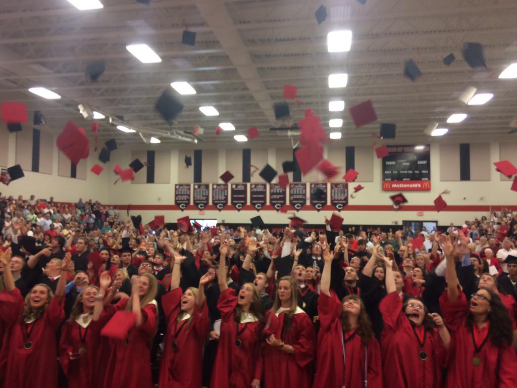 CHSTigerPride's tweet photo. It is official! The Class of 2015! http://t.co/7C7gJSZa82