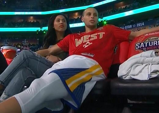 N0RES's tweet photo. steph curry and his wife are goals http://t.co/q1A50Je0sX