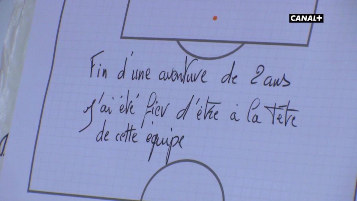 Le message de René #Girard à ses joueurs lors de sa causerie d'hier soir #J38