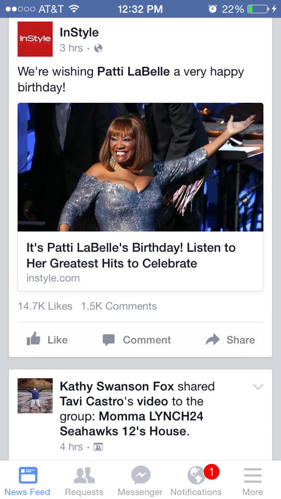 Happy birthday Patti Labelle 