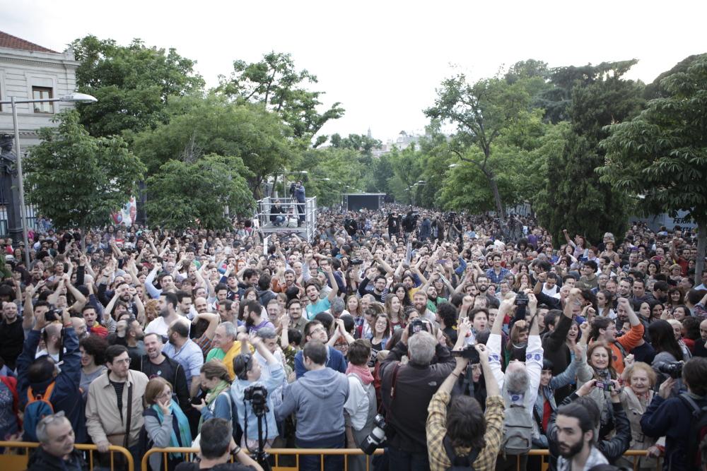 Moyano está ya llena desde arriba hasta abajo. Estamos impresionadas por esta respuesta de Madrid. #Manuela24M