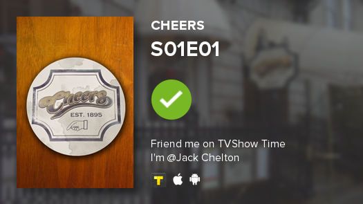 projectrock_'s tweet photo. I've just watched episode S01E01 of Cheers! http://t.co/004bLNfaze #cheers #tvshowtime http://t.co/7S8pr2Rr12