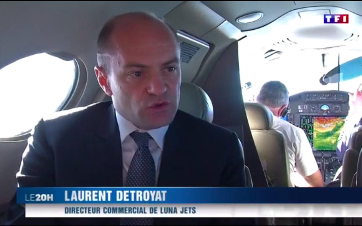 lunajets's tweet photo. @lunajets on @TF1 20h00 evening news. Very interesting broadcast about us, #EBACE15 and #bizav (more to come).. http://t.co/E5NghrQHcv