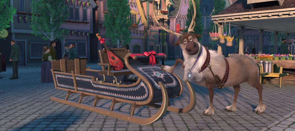 CafeFantasia's tweet photo. Walt Disney Animation Studios are masters at making reindeer and horses funny. Example. #LetsWatchFrozen http://t.co/O3Sot9axoa
