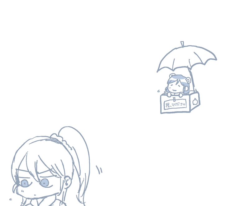 注意:絵里ちゃんの目つきが悪いです。 