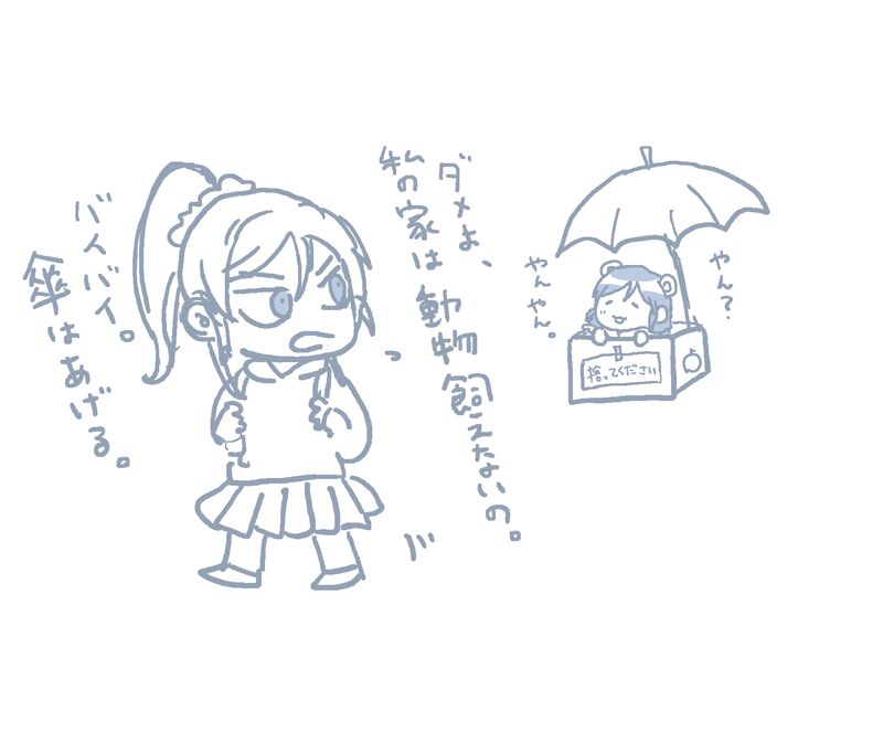 注意:絵里ちゃんの目つきが悪いです。 