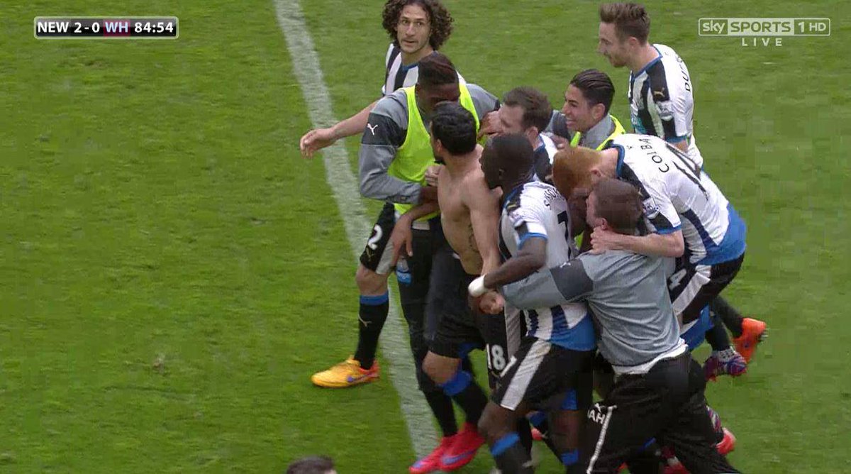 SkySportsPL's tweet photo. GOAL! Newcastle 2-0 West Ham (Gutierrez) What a moment. SS1. http://t.co/625nmP63jm #SkyFootball #SurvivalSunday http://t.co/kZvmmqk6WD