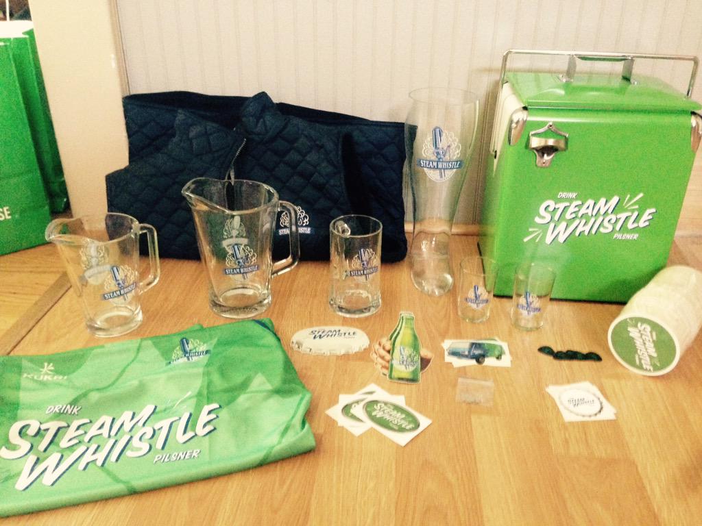 chrisd6979's tweet photo. @SteamWhistle u should swing down to the brewery and get some sweet stuff like I did #15yearsofbeer #GoodBeerFolks http://t.co/djCcxXQIFS