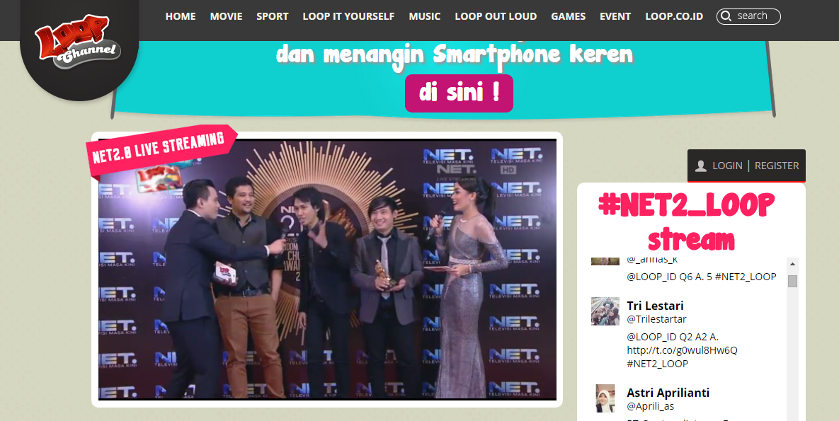 mdtvindonesia's tweet photo. From Backstage: @sheilaon7 lagi dikasih tantangan nih. Tonton di http://t.co/i0ukjmGTLT #NET2_LOOP http://t.co/rKsJUBngyl