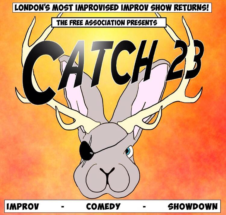Tomorrow @ 6:30! Wind down Bank Holiday Madness with MORE madness - CATCH23 #improv £8 cogartspace.com/programme/catc… #comedy