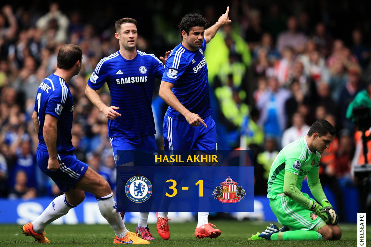 chelseafc_indo's tweet photo. HASIL AKHIR: Chelsea 3-1 Sunderland! #SAPUBERSIH http://t.co/GfwHiCtyGi