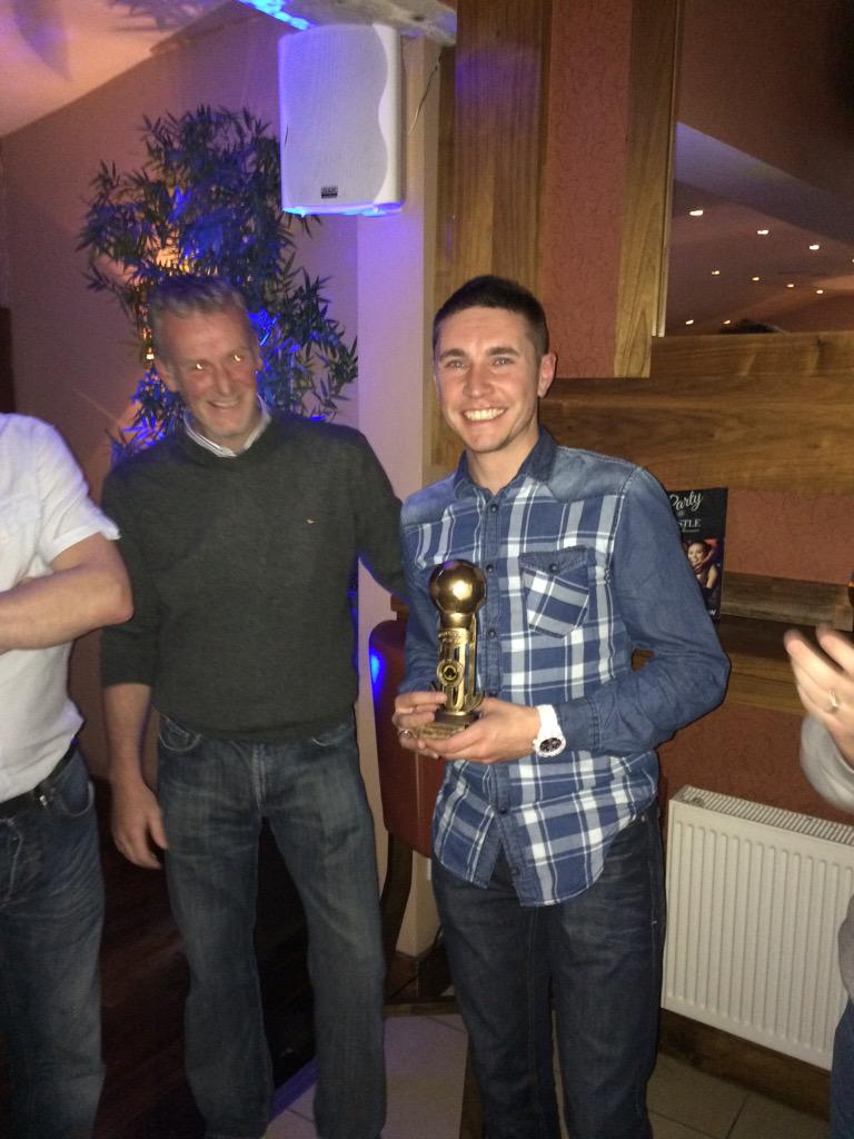 RtownBlodgeFC's tweet photo. MJL Div 1 Managers Player of the Year - @ian_forde http://t.co/VRwiXiG3mg