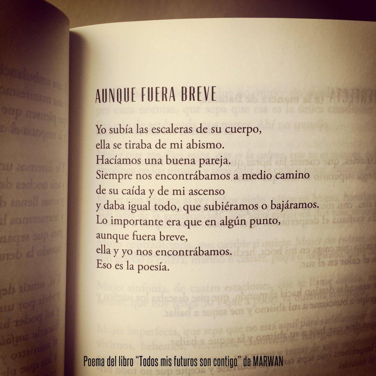 Marwanmusica's tweet photo. Os dejo por aquí un poema que he publicado en mi nuevo libro "Todos mis futuros son contigo". Ojalá os guste... http://t.co/4XsXYXAC2q