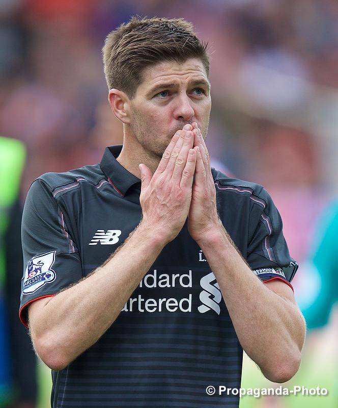 propagandaphoto's tweet photo. Farewell Stevie, it's been a hell of a ride. See you in LA, la. #GerrardsLastGame #Gerrard #LFC #LAGalaxy @LAGalaxy http://t.co/vAGBLom2gY