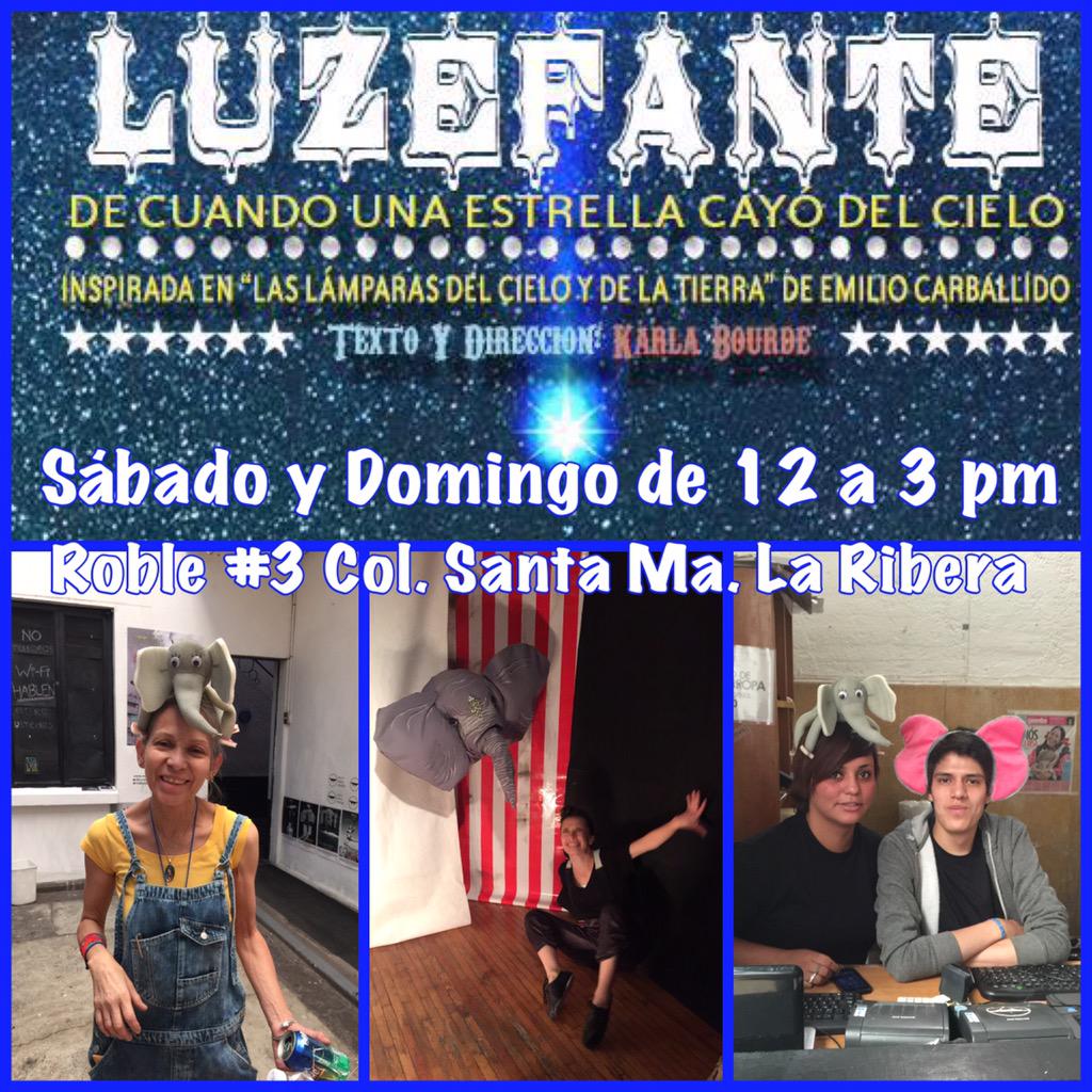 luzefante's tweet photo. Fin de semana de @Luzefante en @MicroTeatroMex Traigan a sus pequeñuelos a disfrutar 15 minutos de un bello circo! RT http://t.co/bYY43AI1CW