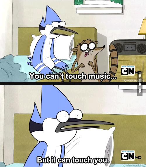 9GAG's tweet photo. Wow regular show. This is deep. http://t.co/5L8fHiMqKy http://t.co/1vJPLOtfxU