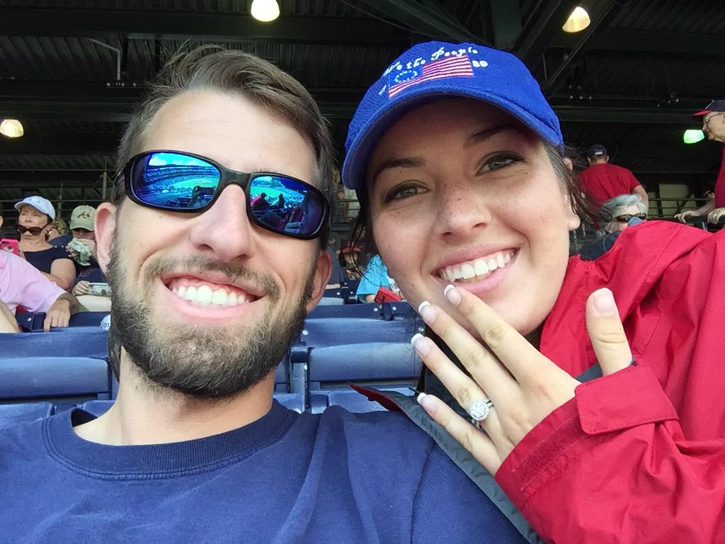 ZLoggins's tweet photo. At our last @Braves game as Mr. & Miss #SundayChop #GoBraves http://t.co/FFaPT2P0Xd