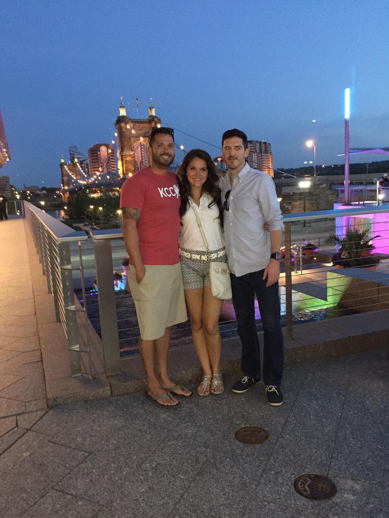 Trav_Huffman's tweet photo. Taste of Cincinnati with the squad. Always good being back home. @Tiffany_Huffman @THuffman1016 http://t.co/Z18vOyHsIn