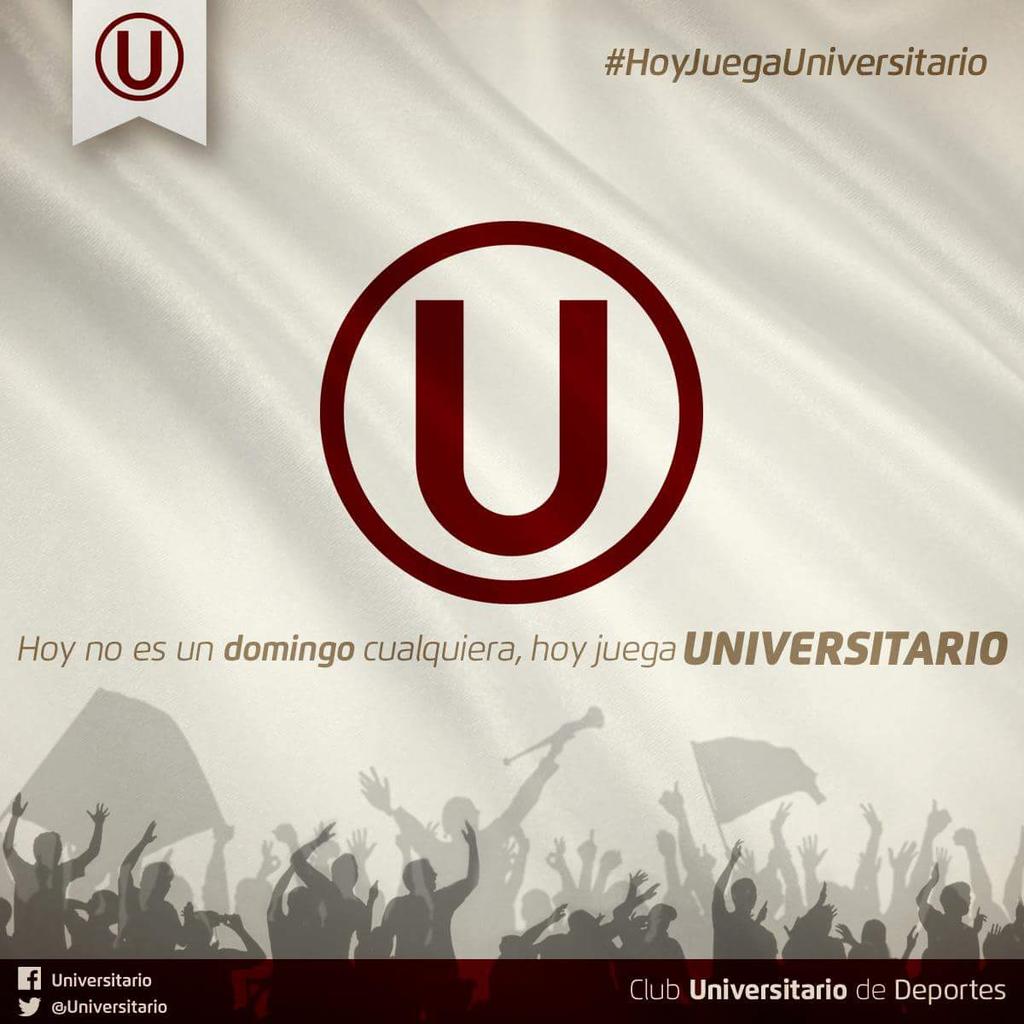 Universitario's tweet photo. Hoy no es un domingo cualquiera,
#HoyJuegaUniversitario

Alianza vs @Universitario 
6:00pm - MatUte
#YdaleU http://t.co/qCFTuZn36w