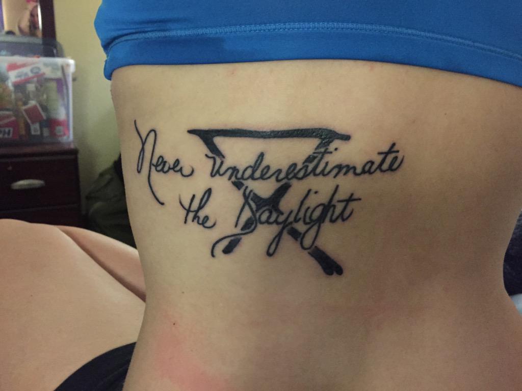 kaathysue's tweet photo. Less swollen and gross. Thanks for the #inspiration, @circasurvive and @AnthonyGreen. #firsttimeer #Safecamp #tattoo http://t.co/pXveHFsvZr