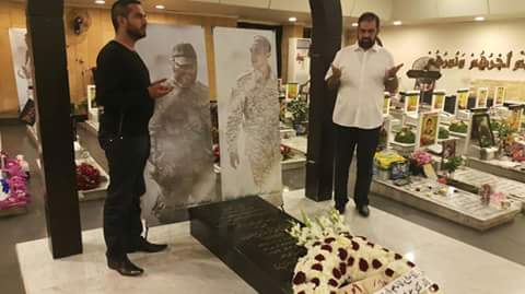 ShiaTimespk's tweet image. #AhleSunnat Leader Of @PATofficialPK @RaheeqAbbasi Visited At The Grave Of Martyr.Imad #Mughniyeh,#Hezbollah,#LEBANON