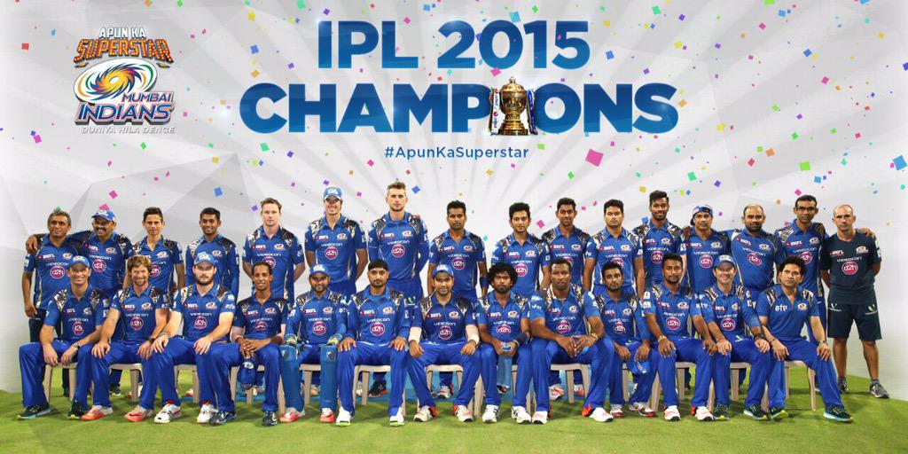 2015 ipl winner list