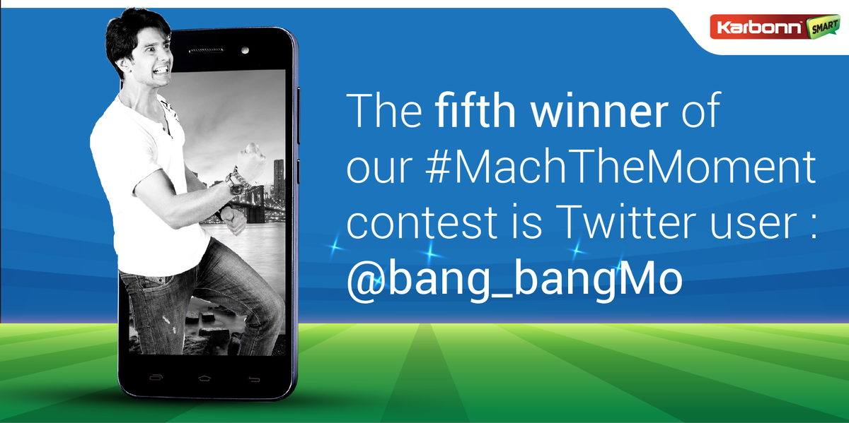 KarbonnSmart's tweet photo. Congratulations on winning a #MachPhone! #MachTheMoment http://t.co/noTRN24ijM