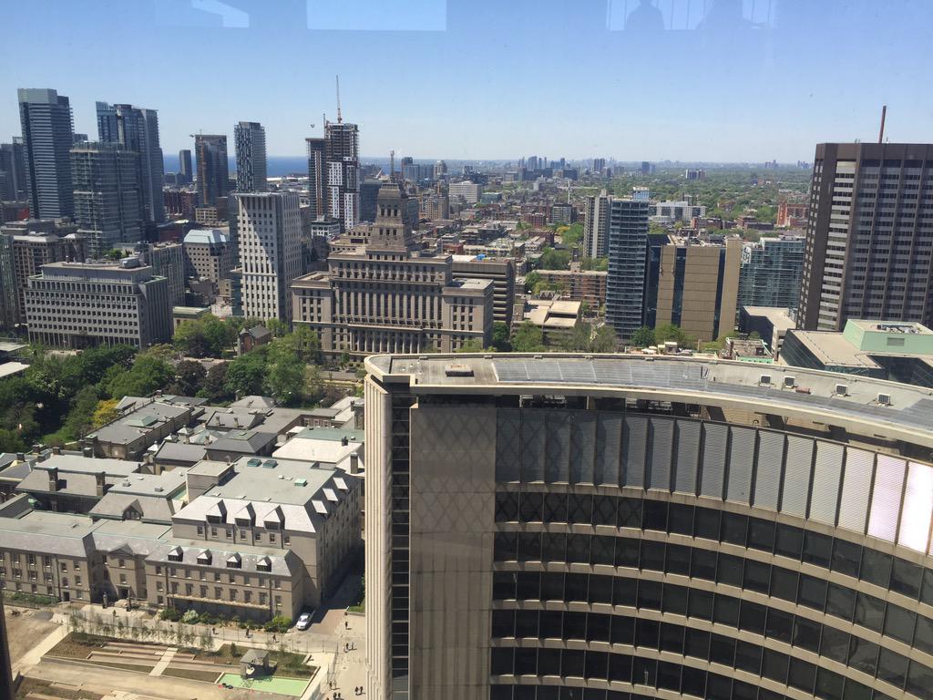 Squirrel_Stacy's tweet photo. @Doors_OpenTO amazing view from the top of city hall #DOT2015 http://t.co/uK7gebTtok