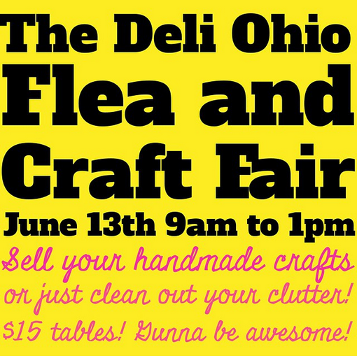 DowntownCanton's tweet image. Flea Market and Craft Fair coming to @deliohio. #radcanton. June 13. #handmade #FleaMarketMadness #craftyvintage