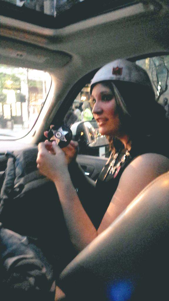 AshleeCrowder's tweet photo. Why? Cubs hat and a cop badge?? 😂😂 http://t.co/khXqY6nGCM