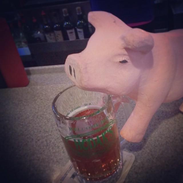 EddieBelter's tweet photo. @bootlegginbbq's Penelope enjoying a @schlaflybeer Pale Ale at Hodak's. #oink #bbq #jc #stlloveskc http://t.co/sCccbCoV16