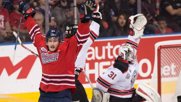 hockeynight's tweet photo. Oshawa Generals get past Quebec Remparts with Desrocher's OT goal. http://t.co/Ctn6ZsRt6x http://t.co/sUVKhsgoHi