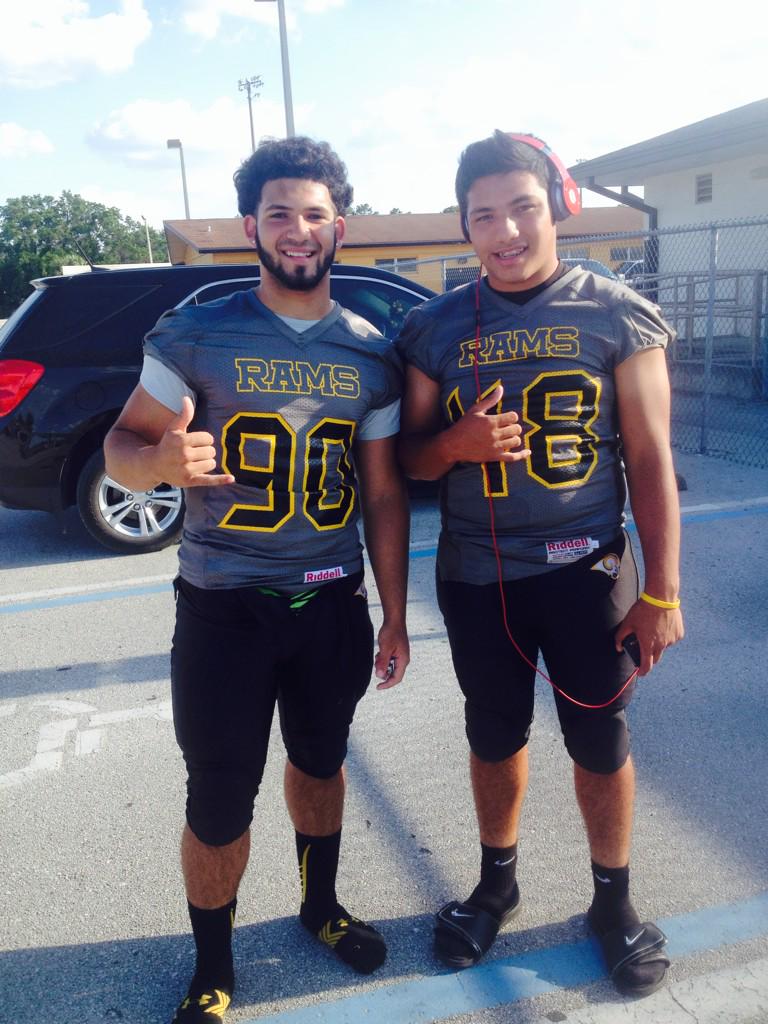 DuvalSports's tweet photo. Rino Liardo #90 DE Fr
1st yr on varsity #bigadjustment Jacobi Hernandez #48 LB 
Soph #comeback from shoulder surgery http://t.co/41joJcOfbu