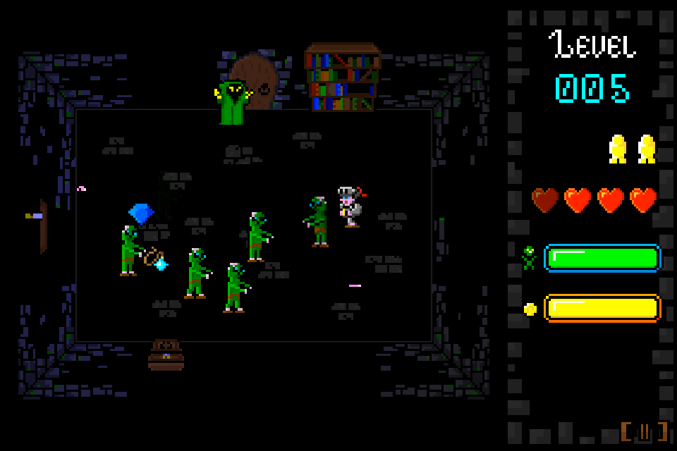 four5sixpixel's tweet photo. A new #screenshotsaturday for #MedievalMonsters.  Zombi attack!!  #indiedev #iosgame #spritekit #swiftlang http://t.co/56hbzqVu6a