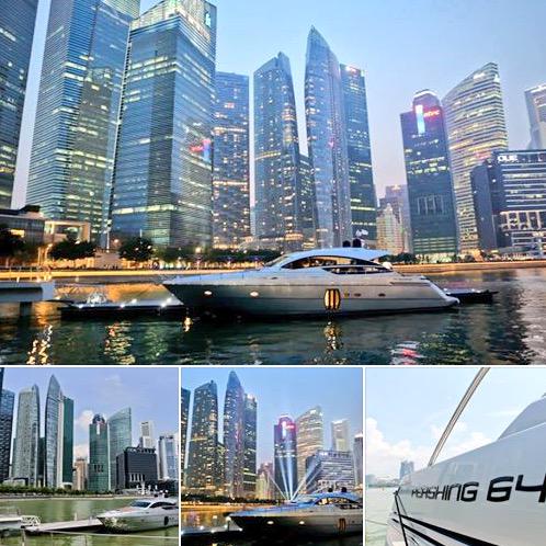 YachtMarques's tweet photo. A #PershingYacht 64 in an urban landscape. Is there any environment she does not shine? http://t.co/7XZZnhBlmA