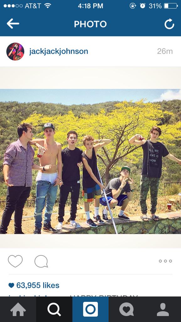    update; jack johnson recently posted a happy birthday message on instagram. 