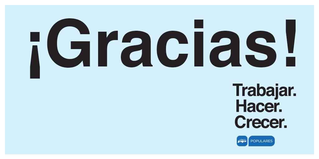 Gracias por volver a confiar en el Partido Popular #Elección2015