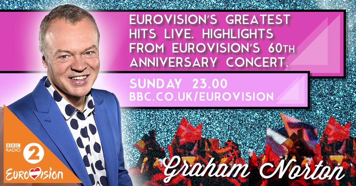 R2Eurovision's tweet photo. Another chance to listen to #Eurovision 60th anniversary Greatest Hits concert with @grahnort http://t.co/xl0iULDq7K http://t.co/5elo4yyHJx