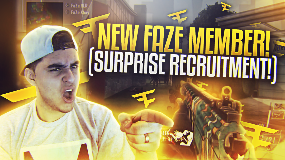 FaZeClan's tweet photo. NEW FAZE MEMBER! (SURPRISE RECRUITMENT) #FAZE1 https://t.co/nfC7feApyN via @YouTube http://t.co/V5N0SfVLv1
