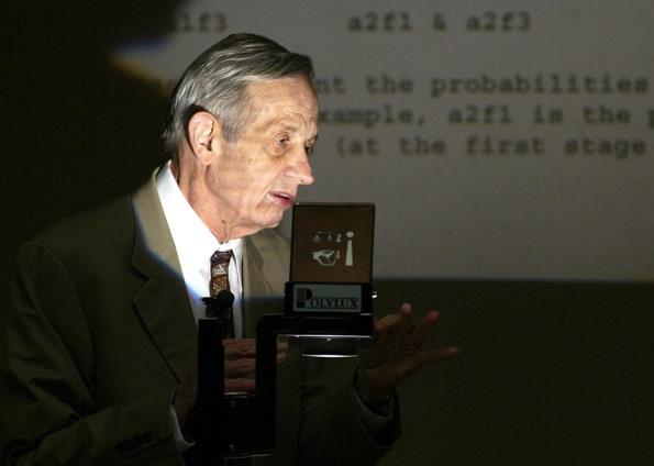 TheEconomist's tweet image. Game theory may sound trivial. It is not. We explain how John Nash earned his Nobel econ.st/1RfcUnB