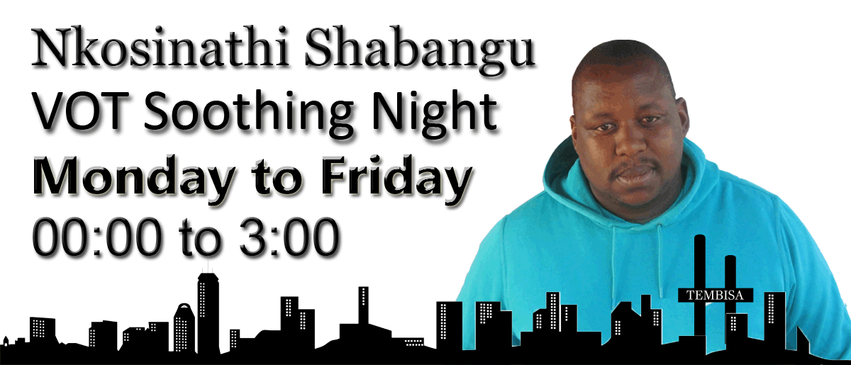 votfm's tweet photo. VOT Soothing Night with Nathi Shabangu
Monday to Friday
00:00 to 03:00
On 87.6 fm #TheVoiceOfTembisa http://t.co/ybsDPYlXpX