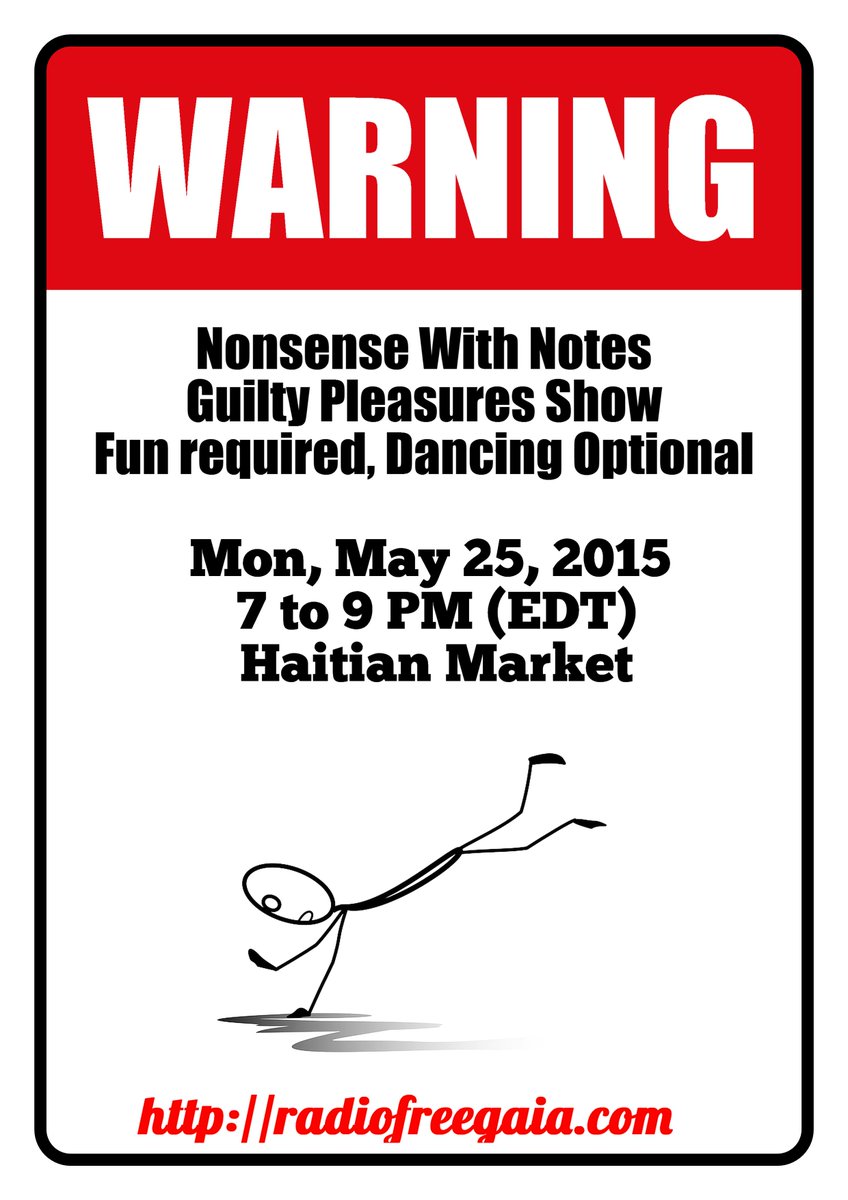 Notes_Nonsense's tweet image. Our earworms coax out the guilty pleasure songs with me on @radiofreegaia #NonsenseWithNotes #MusicMonday